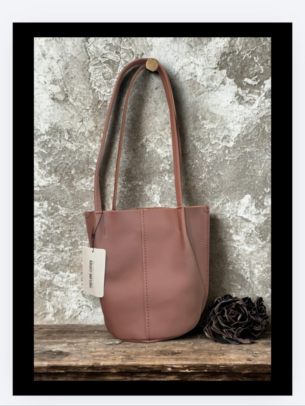 🔥 Portland Leather Sunkissed Devans Classic Bucket Bag